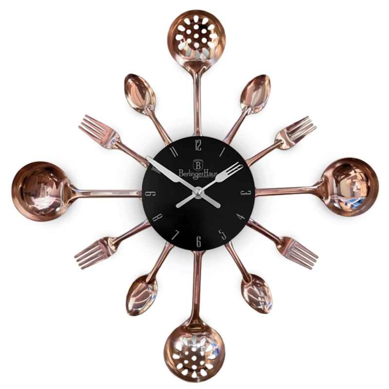 Levně Kuchyňské nástěnné hodiny Black Rose Collection