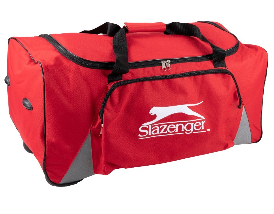 Levně SLAZENGER Sportovní /cestovní taška s kolečky červenáED-210018cerv