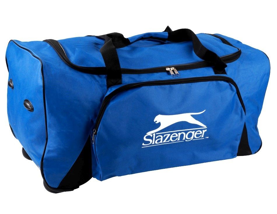 Levně SLAZENGER Sportovní /cestovní taška s kolečky modráED-210018modr