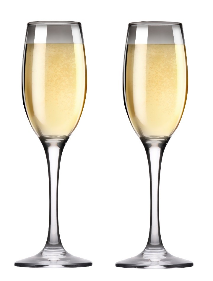 Levně ALPINA Sklenice na šampaňské - kouřová 4ksED-224045