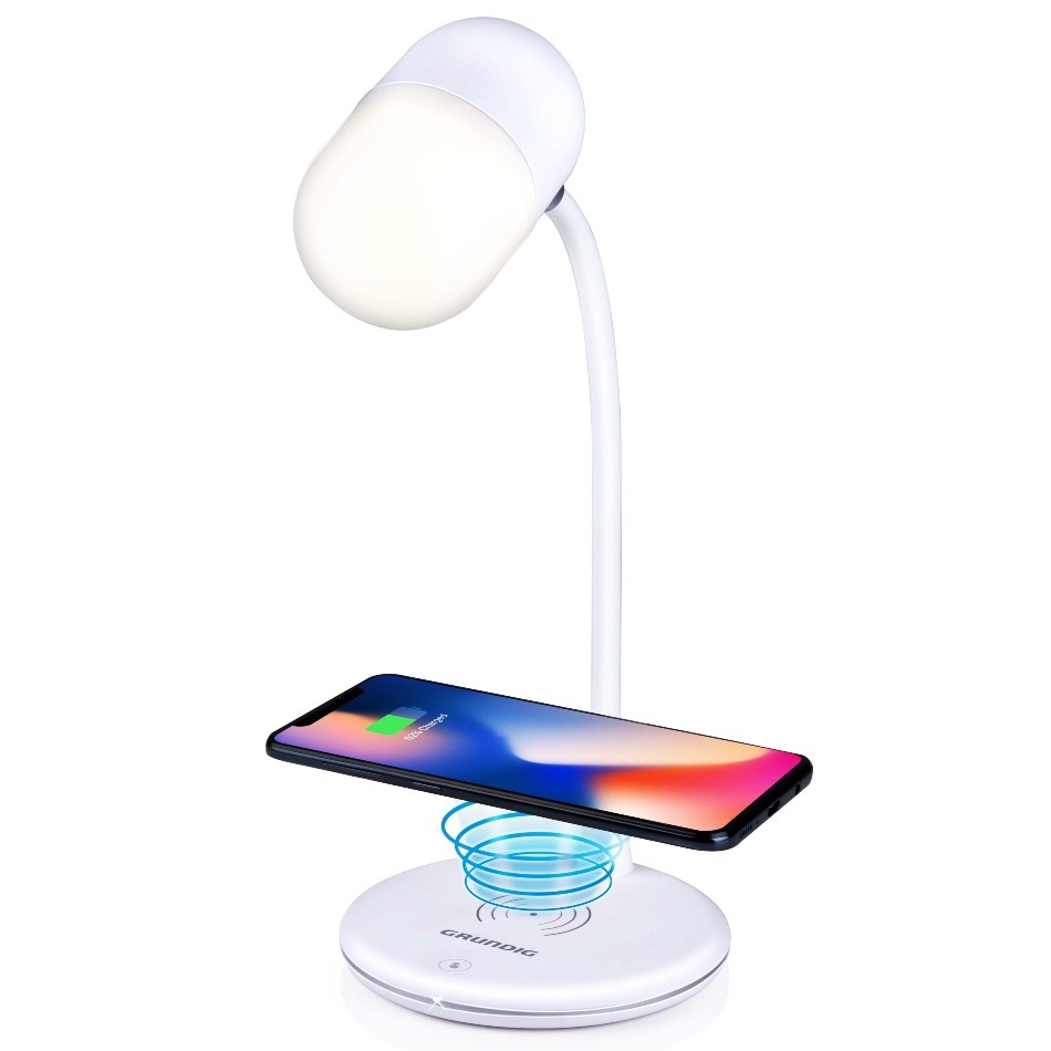 Levně GRUNDIG Stolní lampa LED s bezdrátovou nabíječkou na mobil 3v1ED-247254
