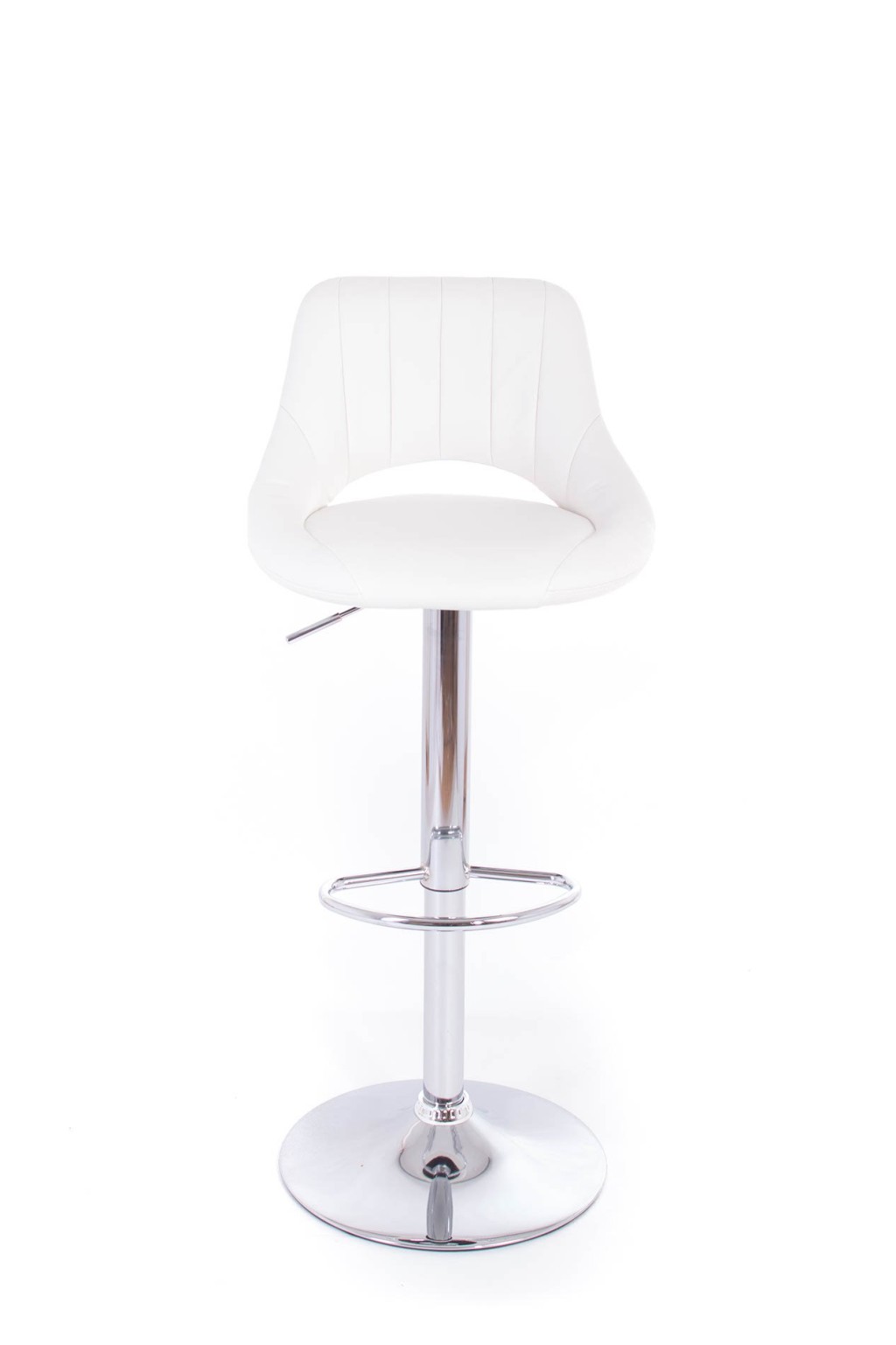 Levně G21 Barová židle G21 Aletra koženková, prošívaná white G21-60023302