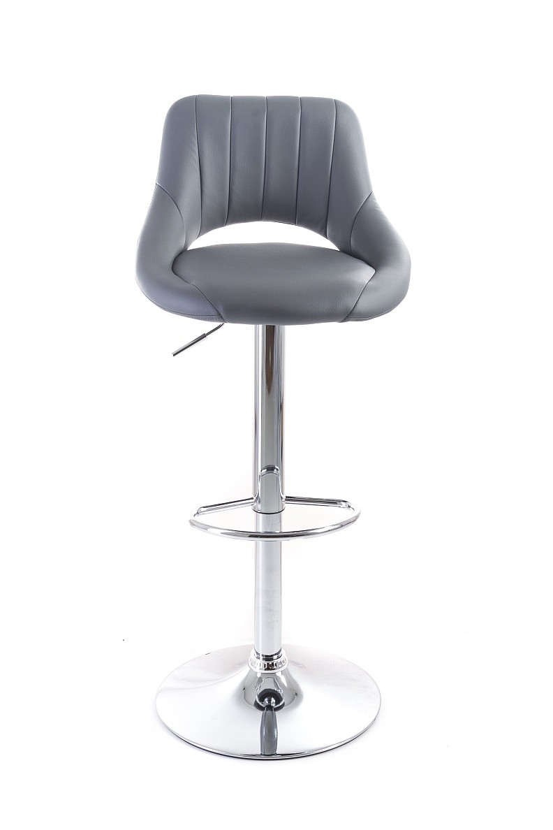 Levně G21 Barová židle G21 Aletra koženková, prošívaná grey G21-60023094