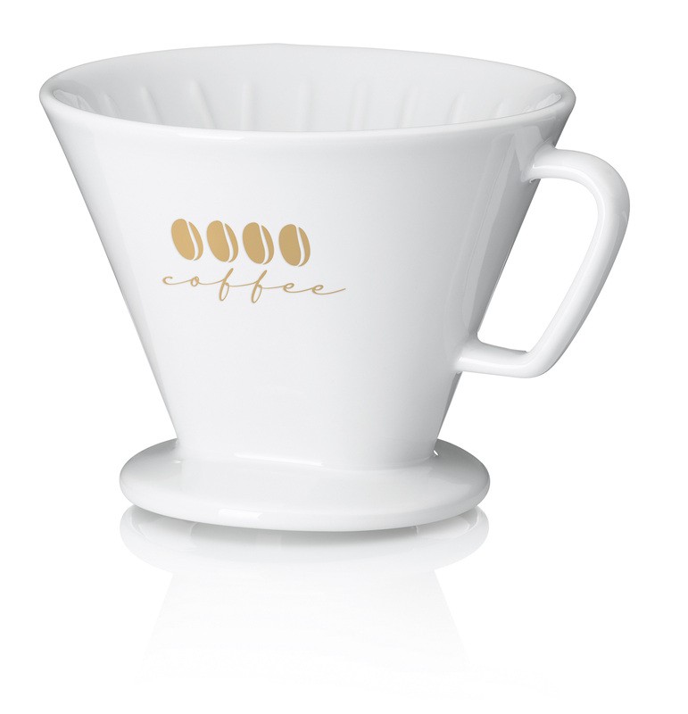 Levně KELA Kávový filtr porcelánový Excelsa L bílá KL-12492