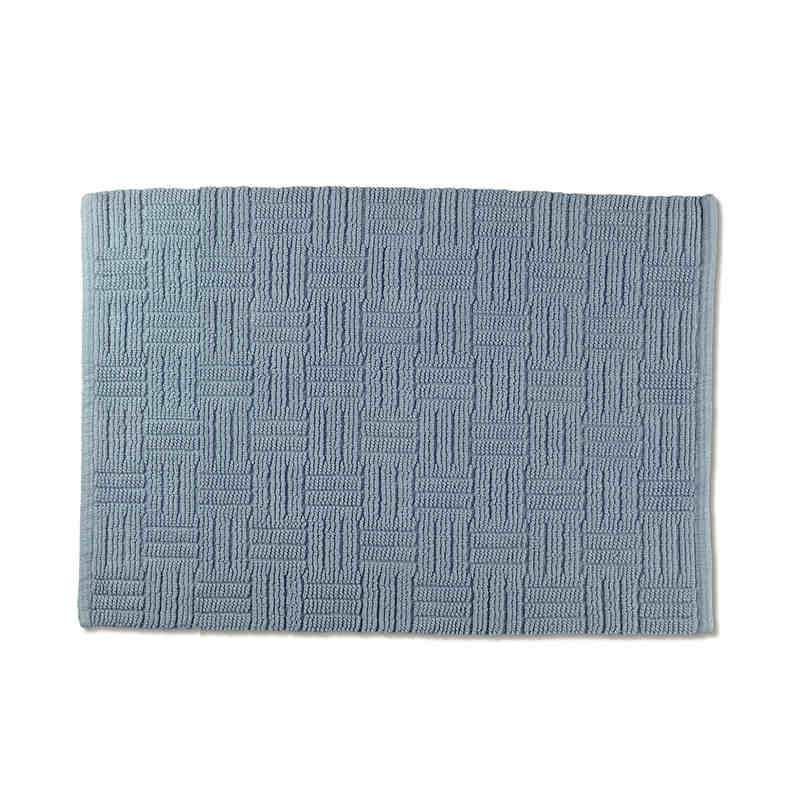 Levně KELA Koupelnová předložka Leana 65x55 cm bavlna modrá KL-23500