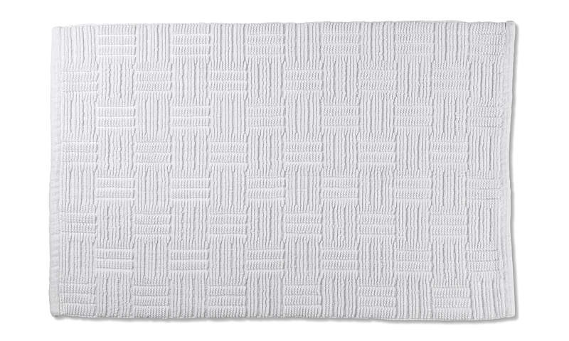 Koupelnová předložka Leana 100x60 cm bavlna bílá