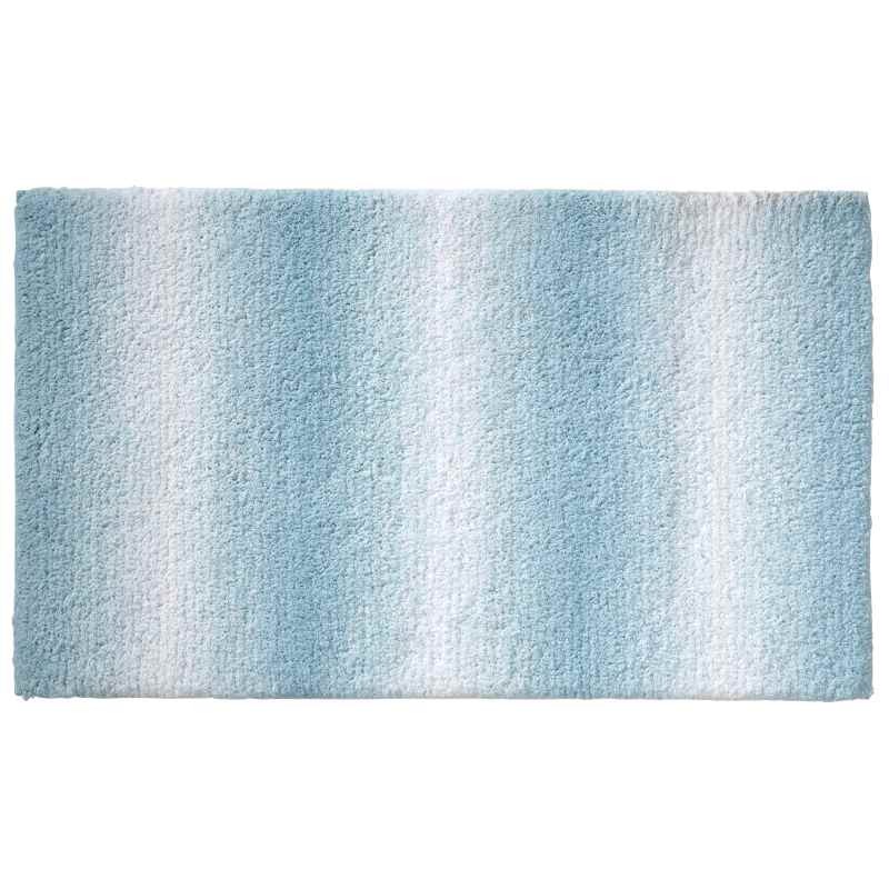 Koupelnová předložka Ombre 80x50 cm polyester modrá