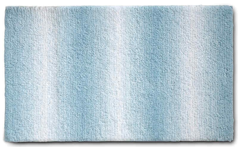 Koupelnová předložka Ombre 100x60 cm polyester ledově modrá