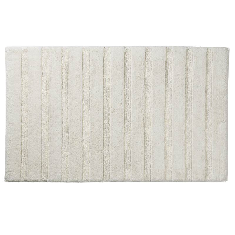 Koupelnová předložka Megan 65x55 cm bavlna šedobílá