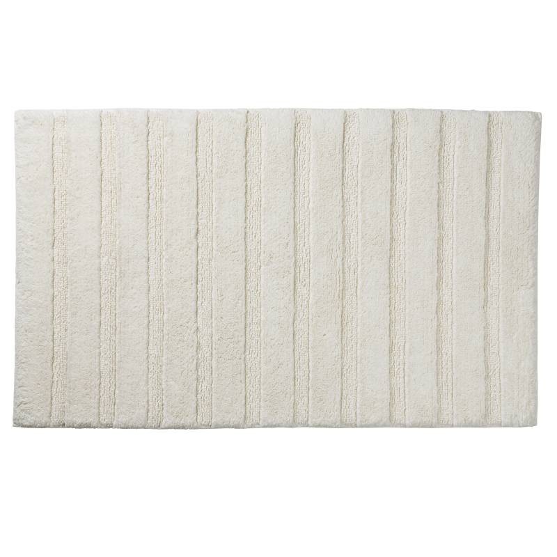 Levně KELA Koupelnová předložka Megan 80x50 cm bavlna šedobílá KL-23581