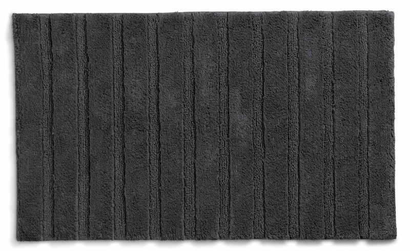 Koupelnová předložka Megan 80x50 cm bavlněná žula šedá