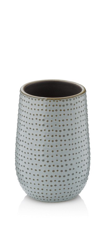 KELA Pohár Dots keramika šedohnědá KL-23601