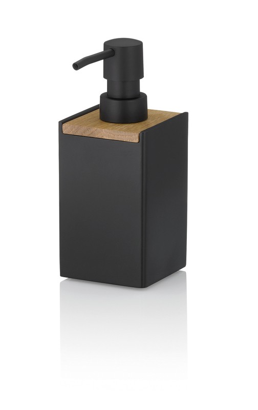 Dávkovač mýdla Cube polyresin černá 300 ml KL-23689