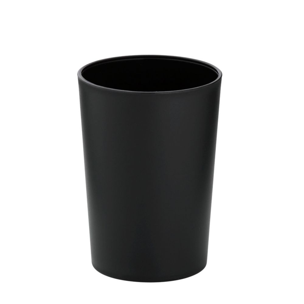 Pohár MARTA plastik černá H 11cm / Ř 8cm KL-24201