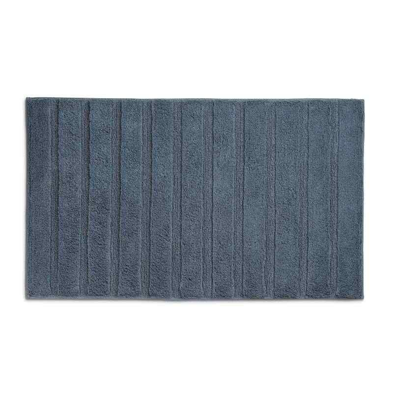 Levně KELA Koupelnová předložka Megan 100% bavlna kouřově modrá 100,0x60,0x1,6cm KL-24702