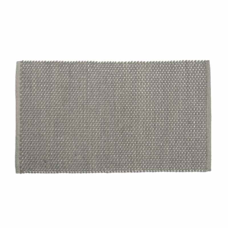 Levně KELA Koupelnová předložka Miu směs bavlna/polyester kámen šedá 100,0x60,0x1,0cm