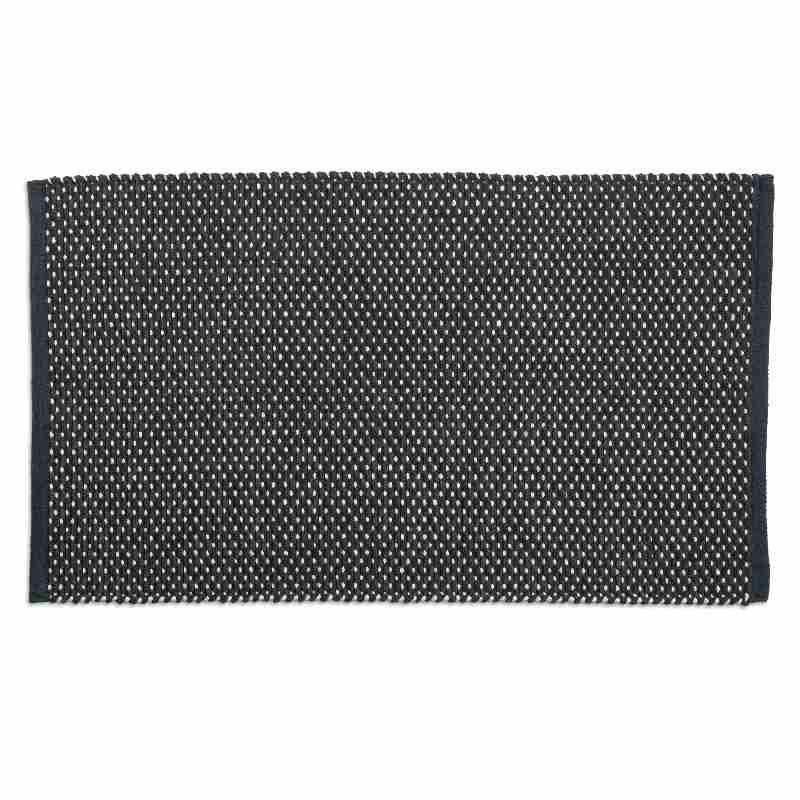 Levně KELA Koupelnová předložka Miu směs bavlna/polyester granitově šedá 100,0x60,0x1,0cm