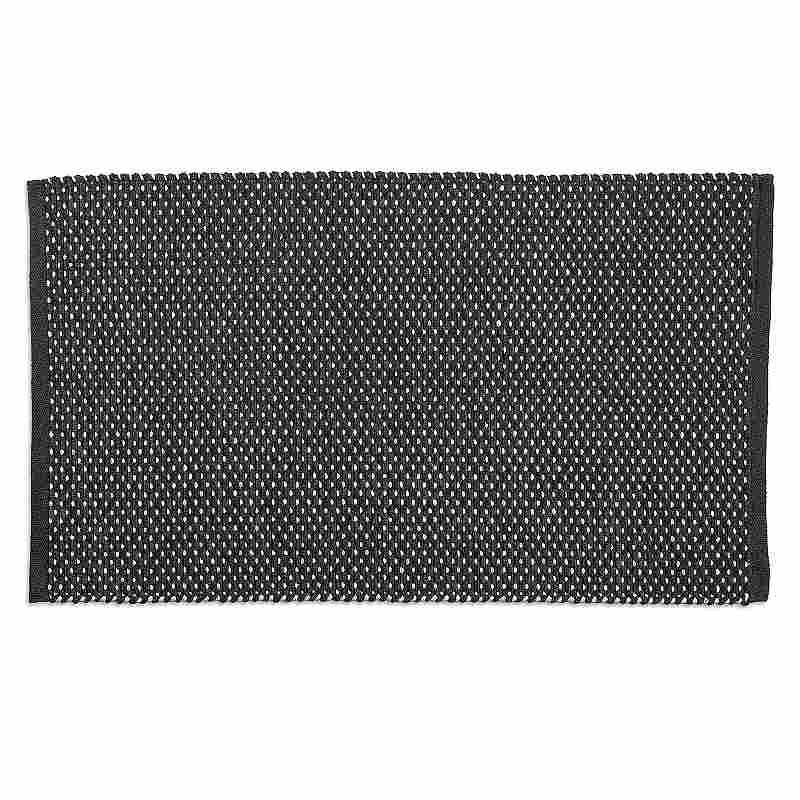 Levně KELA Koupelnová předložka Miu směs bavlna/polyester granitově šedá 120,0x70,0x1,0cm