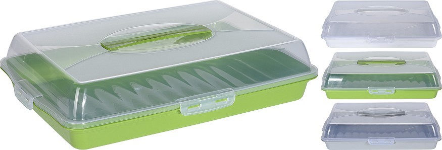 EXCELLENT Box na potraviny s víkem přenosný zelená KO-022000040zele