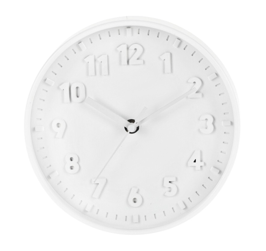 Nástěnné hodiny ručičkové 20 cm bílá KO-837000750bila