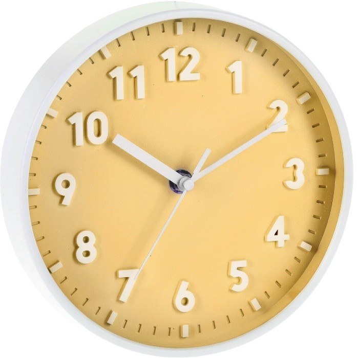 SEGNALE Nástěnné hodiny ručičkové 20 cm žlutá KO-837000760zlut
