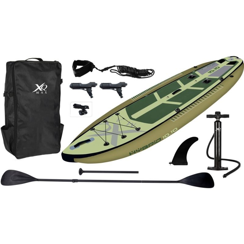 Levně XQMAX Paddleboard pádlovací prkno 330 cm s kompletním příslušenstvím zelená KO-8DP001510