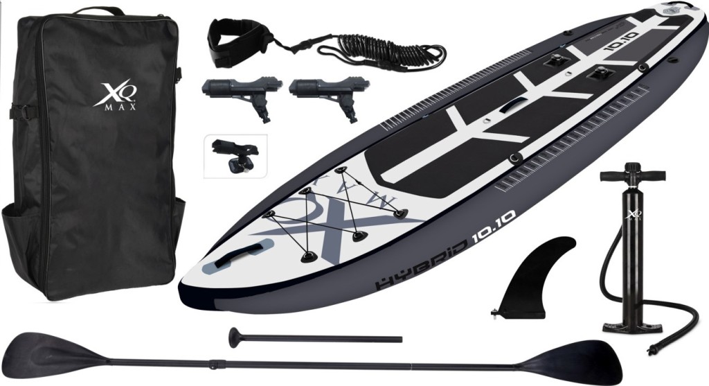 Levně XQMAX Paddleboard pádlovací prkno 330 cm s kompletním příslušenstvím černá KO-8DP001520