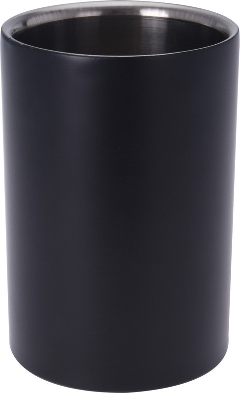 Levně EXCELLENT Chladič na víno nerez 18 cm černá KO-A12405510