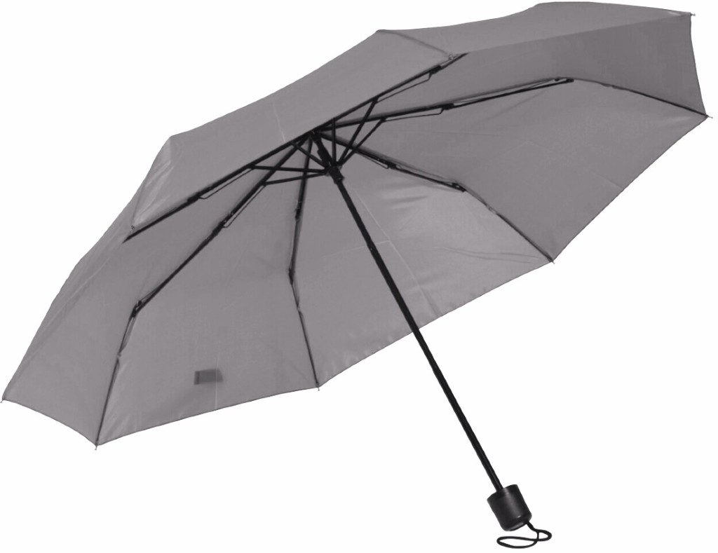Levně PROGARDEN Deštník skládací 95 cm světle šedá KO-DB7250300svse