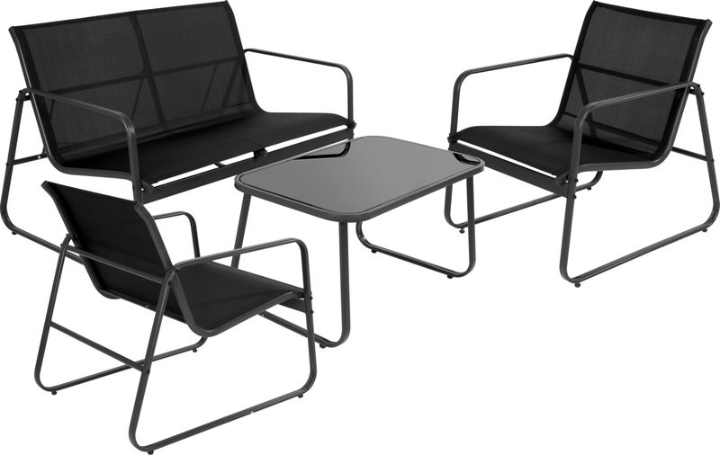 Levně PROGARDEN Zahradní nábytek lavice + 2 židle a stůl PROGARDEN sada 4 ks KO-FD4300500