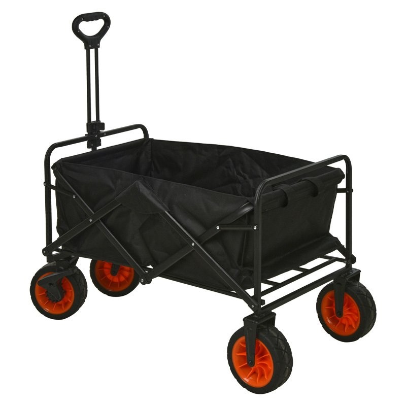 Levně Plážový vozík skládací 87 cm černá