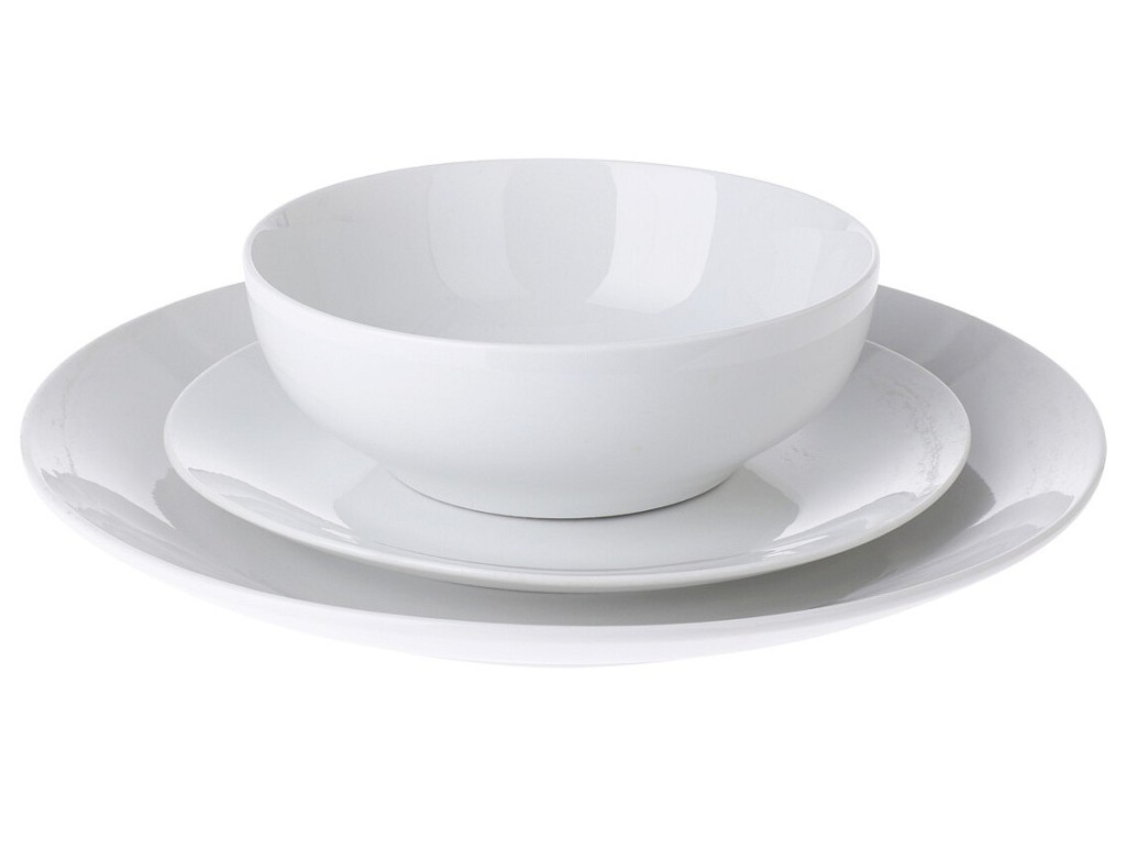 Levně EXCELLENT Jídelní sada talířů porcelán 12 ks KO-Q90000300