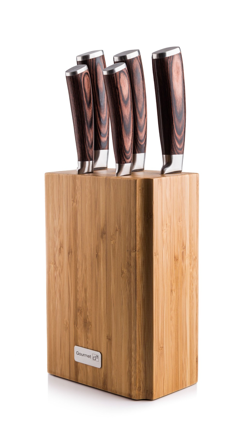 G21 Sada nožů G21 Gourmet Nature 5 ks + bambusový blok G21-6002218