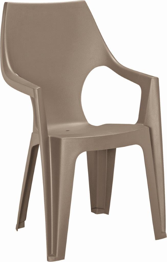Levně Keter Plastová židle Keter Dante highback Cappuccino KT-610006