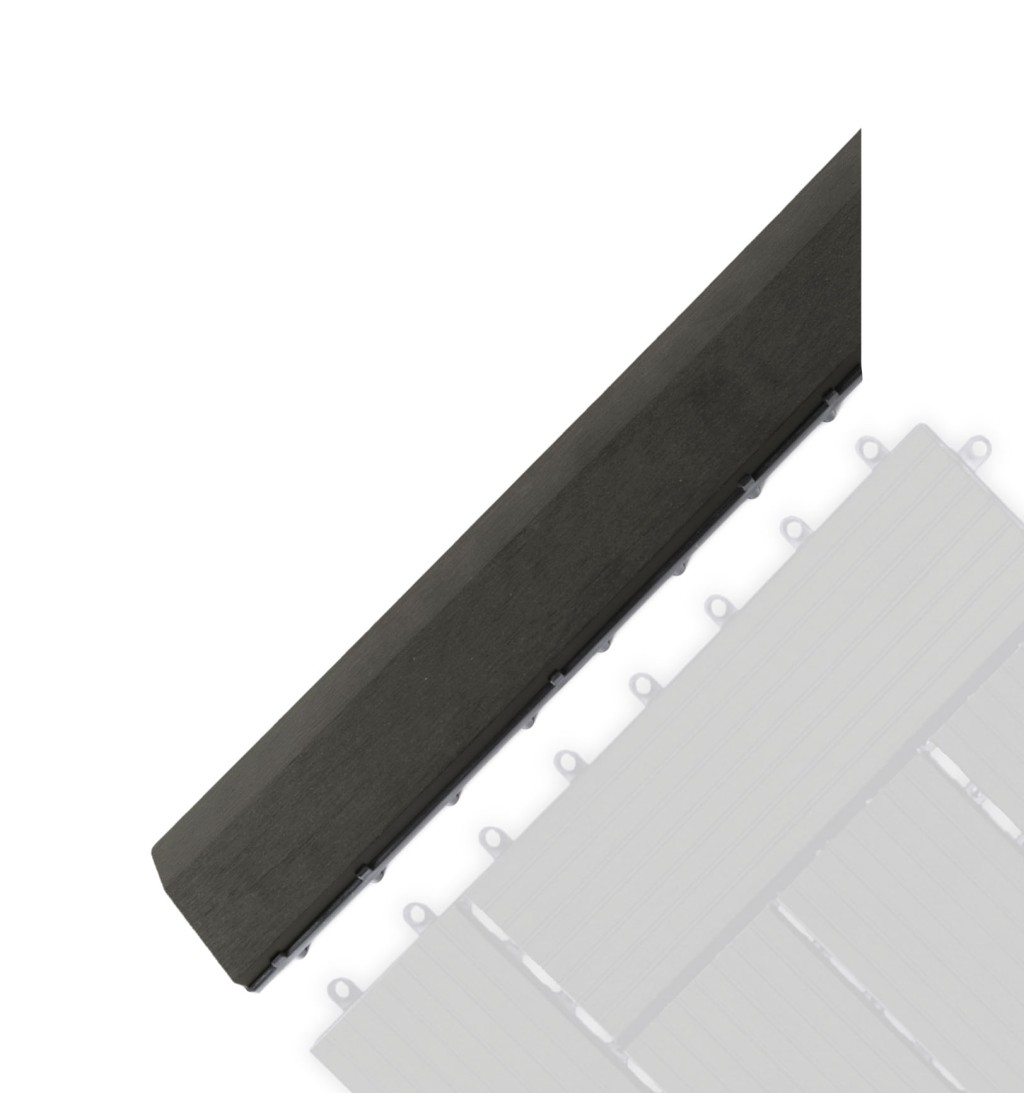 Levně G21 Přechodová lišta G21 Eben pro WPC dlaždice, 38,5 x 7,5 cm rohová (levá) G21-63910034