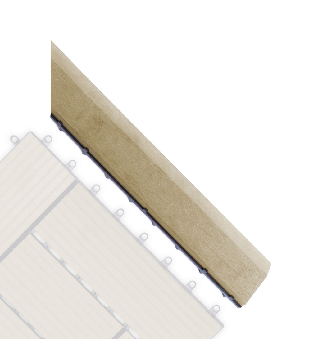 Levně G21 Přechodová lišta G21 Cumaru pro WPC dlaždice, 38,5 x 7,5 cm rohová (pravá) G21-63910061