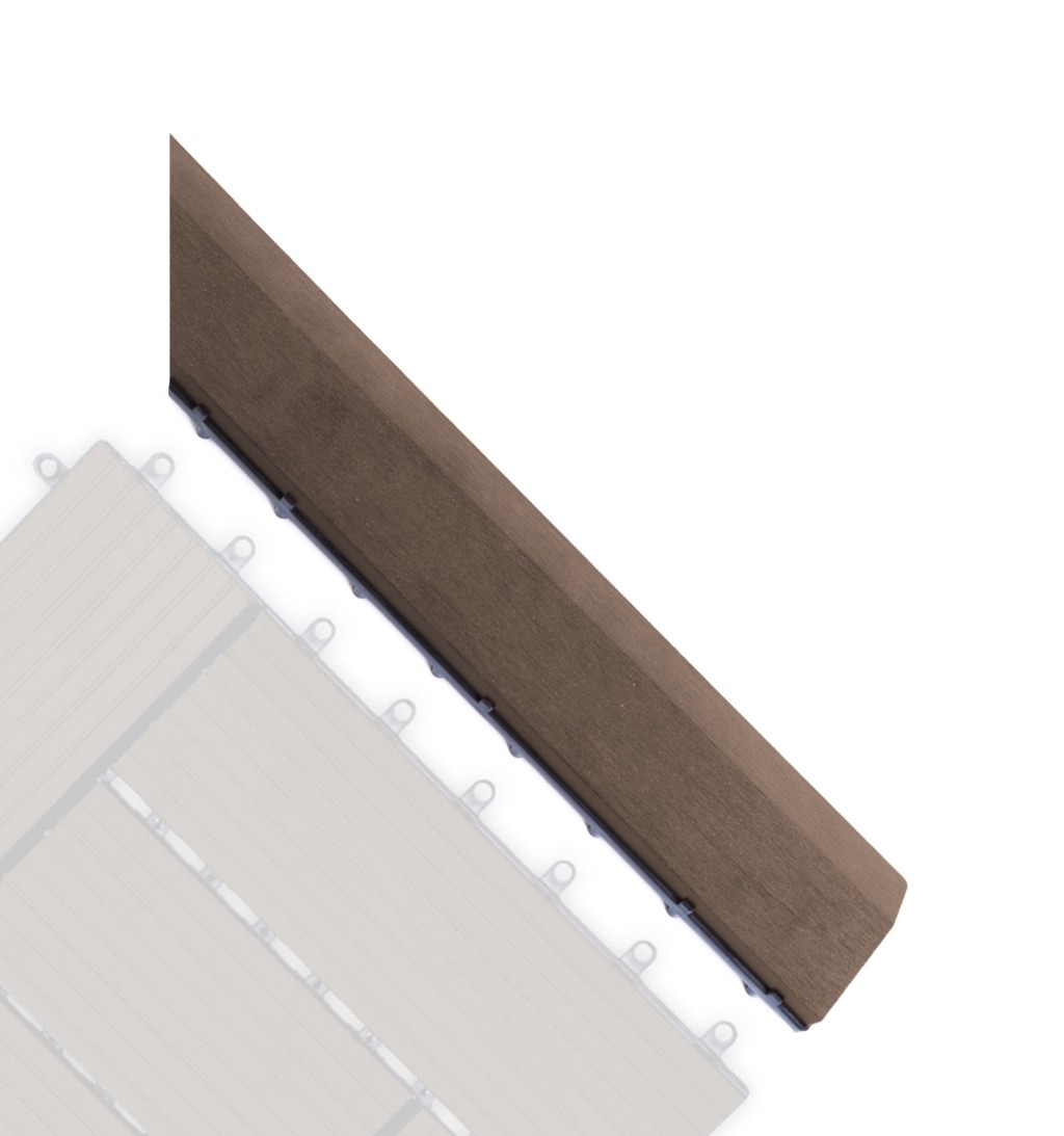 Levně G21 Přechodová lišta G21 Indický teak pro WPC dlaždice, 38,5 x 7,5 cm rohová (pravá) G21-63910062