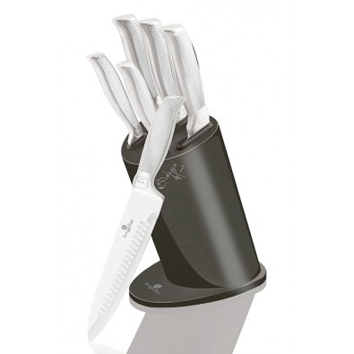 BERLINGERHAUS Sada nožů ve stojanu nerez Carbon Metallic Line 6 ks Kikoza Collection
