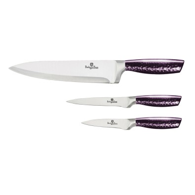BERLINGERHAUS Sada nožů nerez 3 ks Purple Eclipse Collection