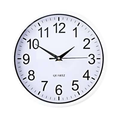 EDCO Nástěnné hodiny 25 cm bílá