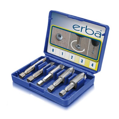 ERBA Sada pro odstraňování poškozených šroubů 5 ks