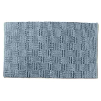Koupelnová předložka Leana 100x60 cm bavlna modrá
