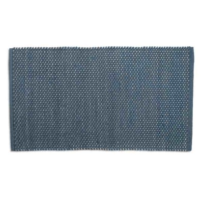 Koupelnová předložka Miu směs bavlna/polyester kouřově modrá 100,0x60,0x1,0cm