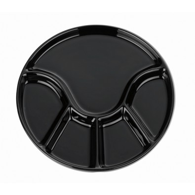KELA Fondue talíř ANNELI černá 21,5 cm