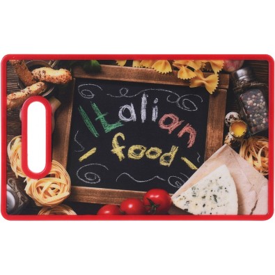 EXCELLENT Prkénko krájecí Italian Food 36 x 22 cm červená