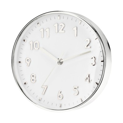 Nástěnné hodiny ručičkové 20 cm stříbrná