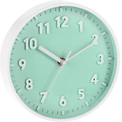 Nástěnné hodiny ručičkové 20 cm zelená