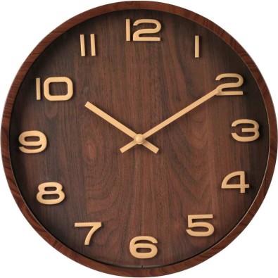 Nástěnné hodiny 30 cm design dřeva
