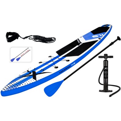 Paddleboard pádlovací prkno 350 cm s kompletním příslušenstvím, modrá
