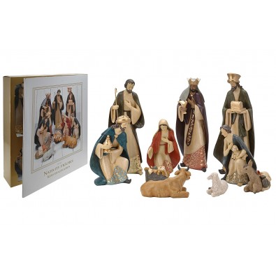 HOMESTYLING Betlém Vánoční dekorace sada 10 figurek